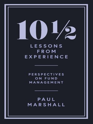 cover image of 10½ Lessons from Experience